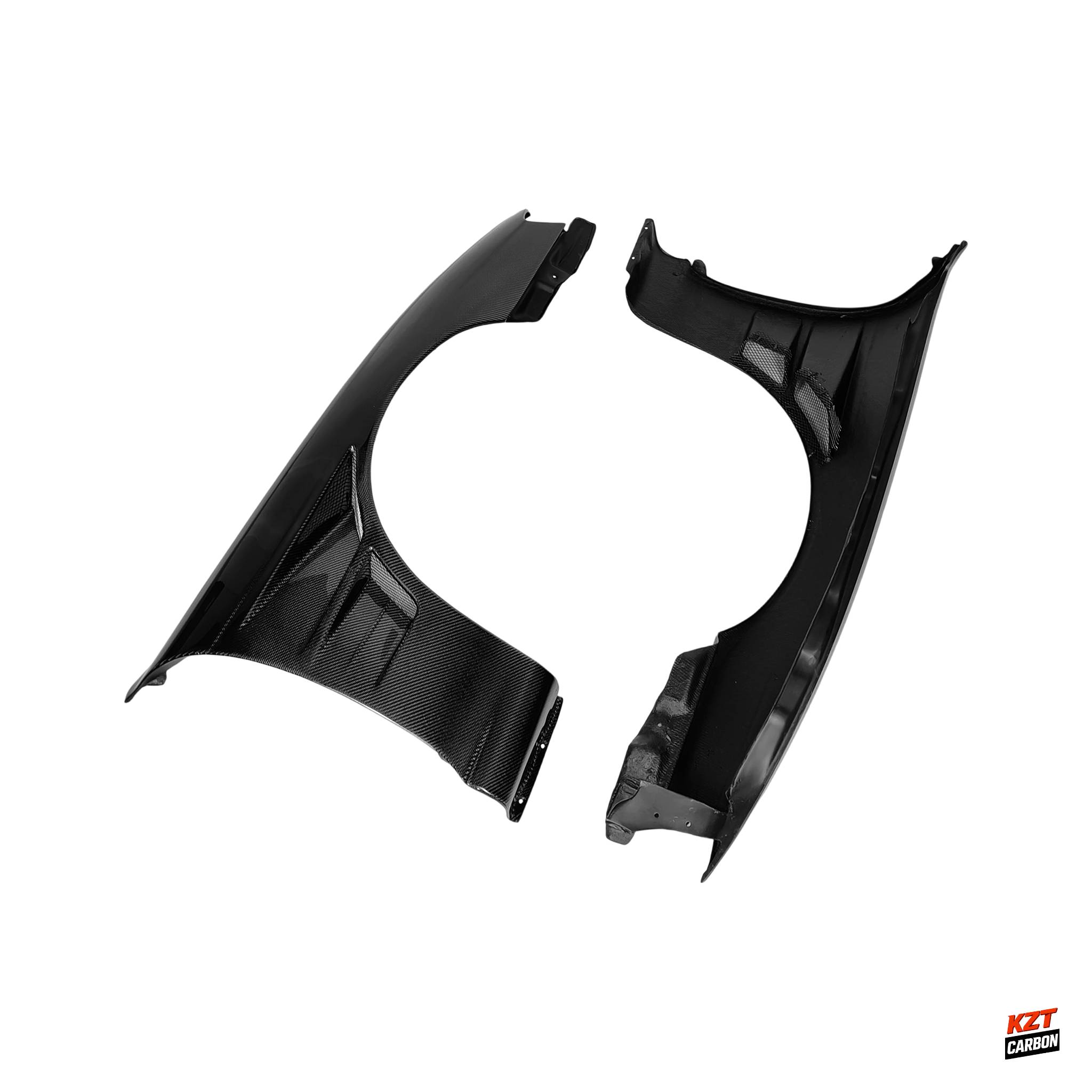 For Nissan Silvia S14 (Late Model) Kouki BN Style Carbon Fiber Front Fender Pair