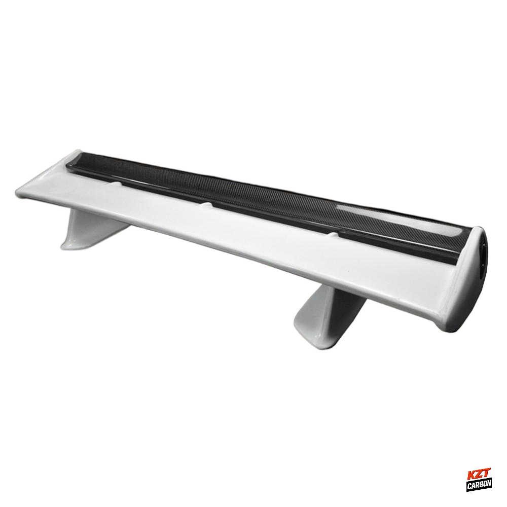 For Nissan Skyline R34 GTR OEM Rear Spoiler With Blade + Caps + Stand Partial Carbon Fiber (blade+caps)