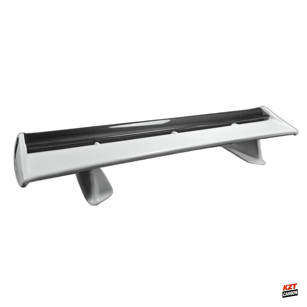 For Nissan Skyline R34 GTR OEM Rear Spoiler With Blade + Caps + Stand Partial Carbon Fiber (blade+caps)