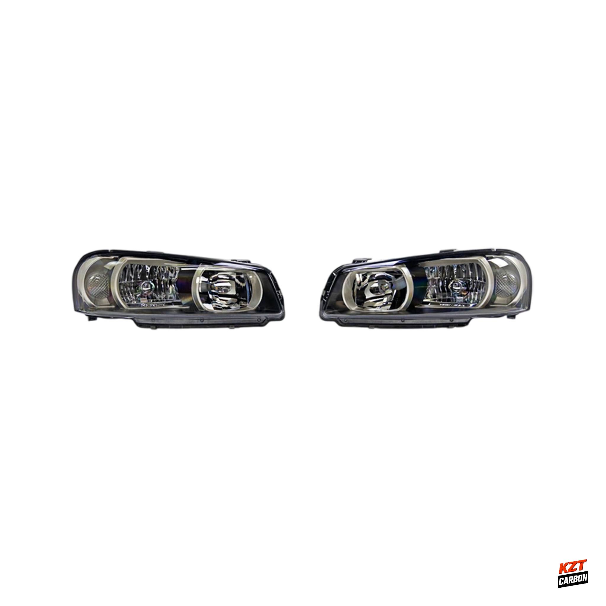 For Nissan Skyline R34 GTR GTT OE Style ABS Black Projector Headlight (LED) Pair