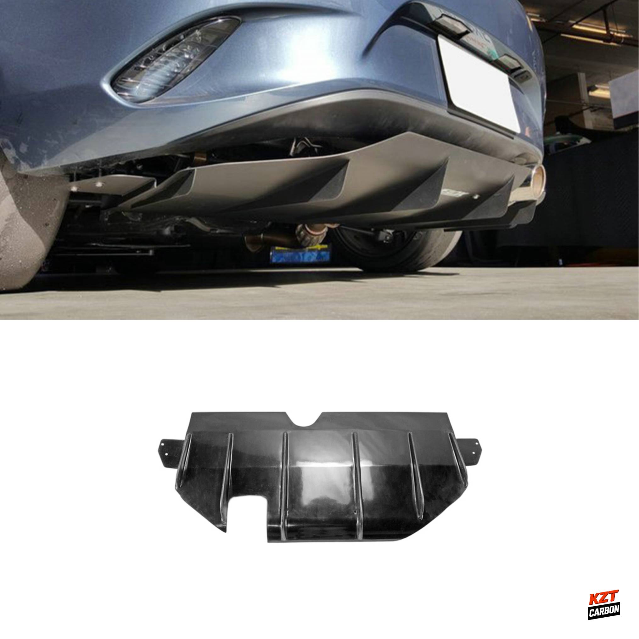 For Mazda MX5 Miata ND VE-Style Fiberglass Rear Diffuser(with 4pc metal fitting)