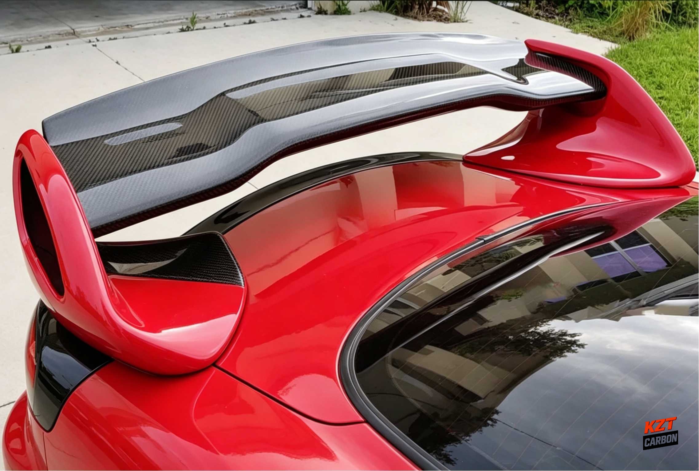 For Mazda RX-7 FD3S 91-02 Carbon With Golf Choppe ODU Rear Spoiler Blade