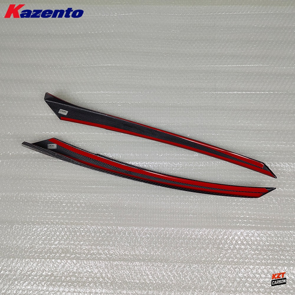 For Honda 10th Civic FK7 FC 2015-22 Carbon OE Front Headlight Eyelid Eyebrow
