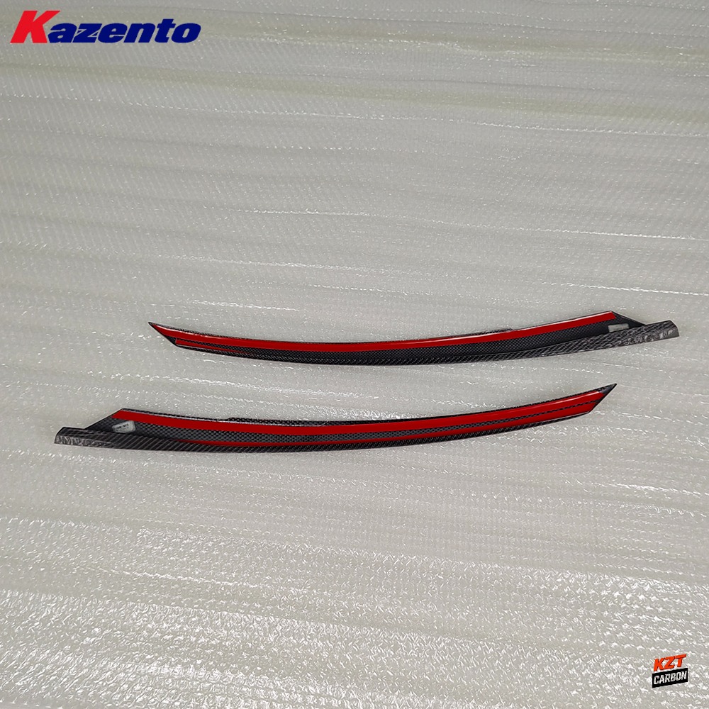 For Honda 10th Civic FK7 FC 2015-22 Carbon OE Front Headlight Eyelid Eyebrow