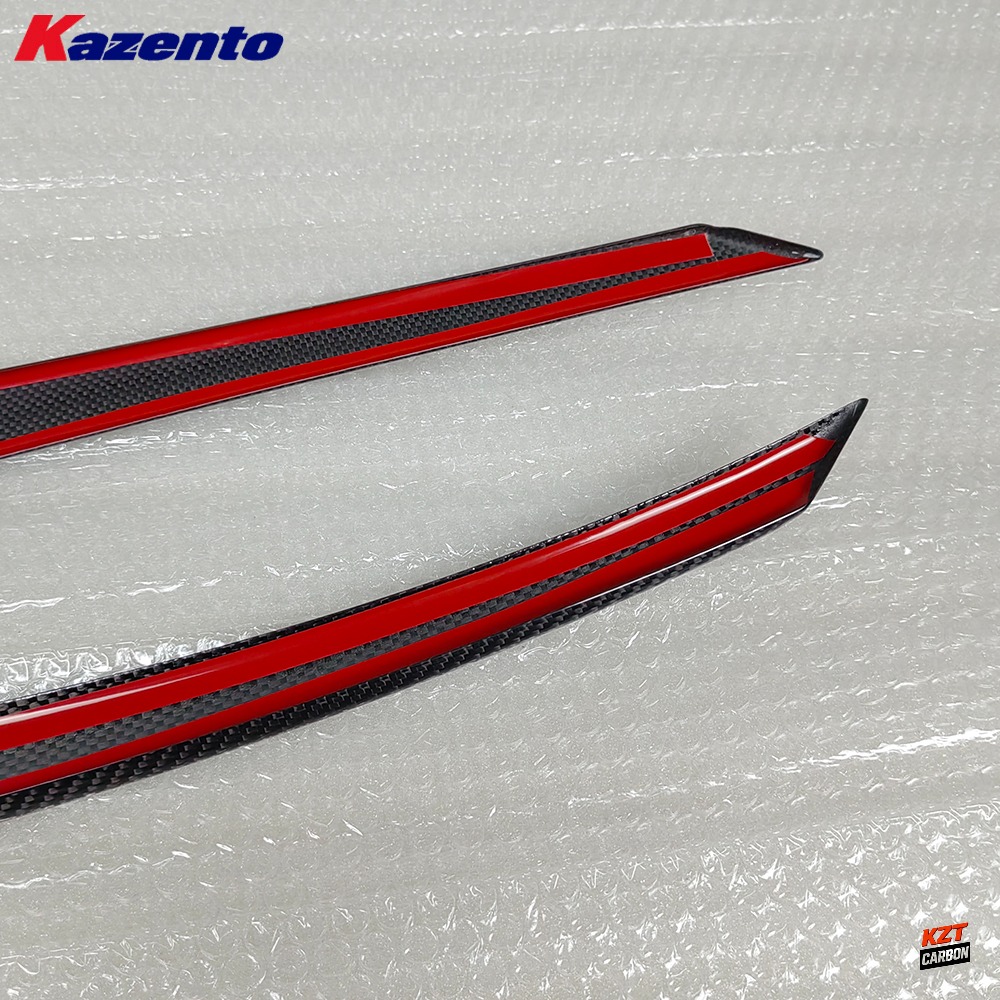 For Honda 10th Civic FK7 FC 2015-22 Carbon OE Front Headlight Eyelid Eyebrow