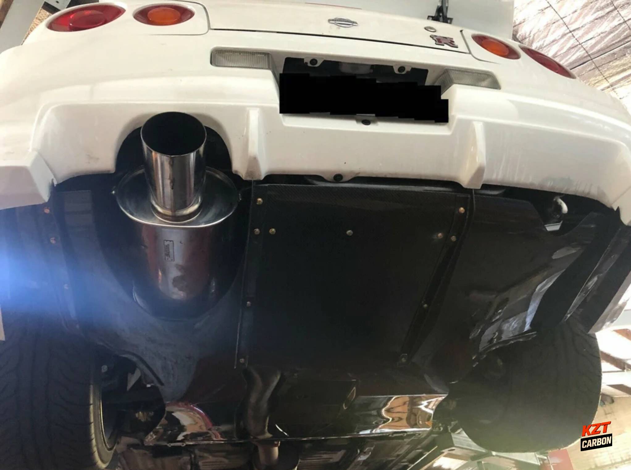 For Nissan Skyline R34 GTR Only Coupe Carbon V Style Rear Bumper Diffuser Lip