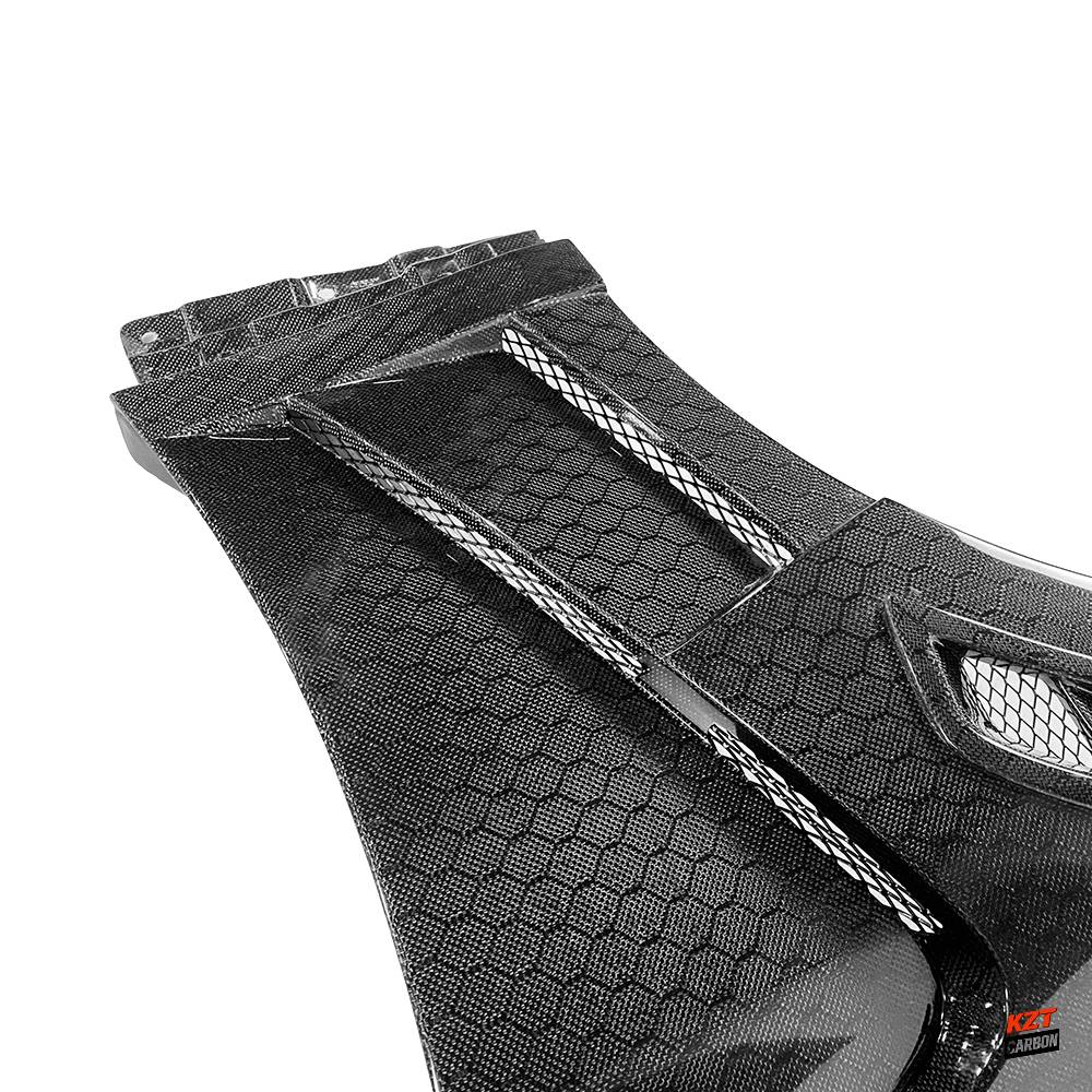 For Infiniti G37 Q40 2 Door Coupe 2008-13 Honeycomb Carbon V3 Style Front Fender