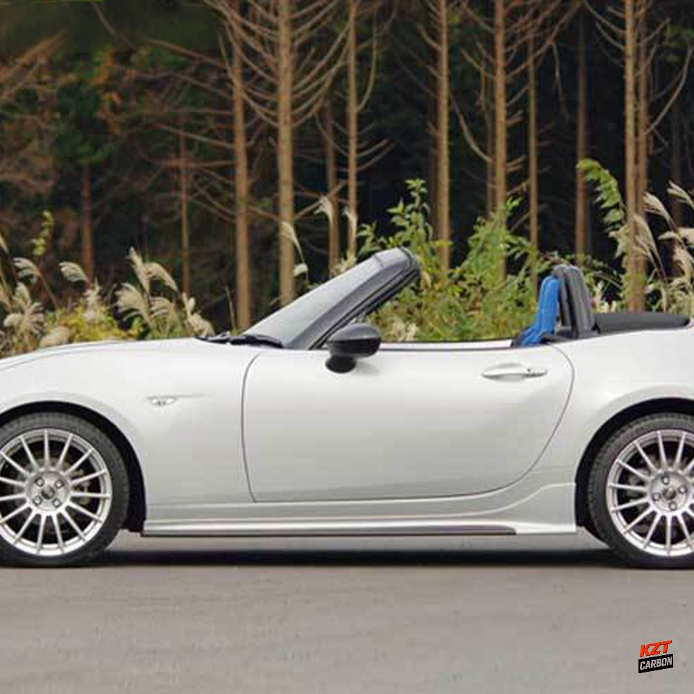 For Mazda MX5 ND5RC Miata Roadster ESQ Style Fiberglass Unpaint Side Skirts Pair