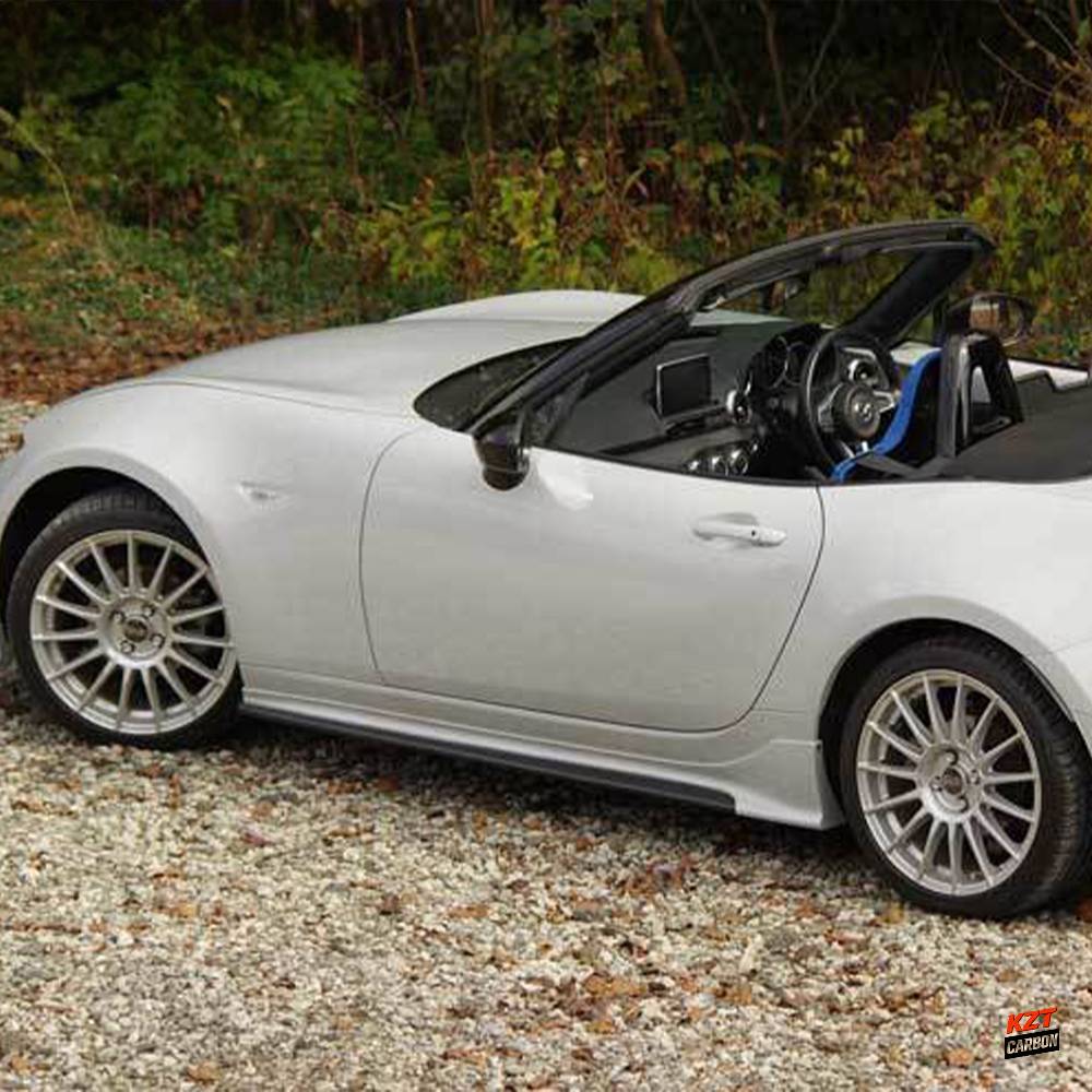For Mazda MX5 ND5RC Miata Roadster ESQ Style Fiberglass Unpaint Side Skirts Pair