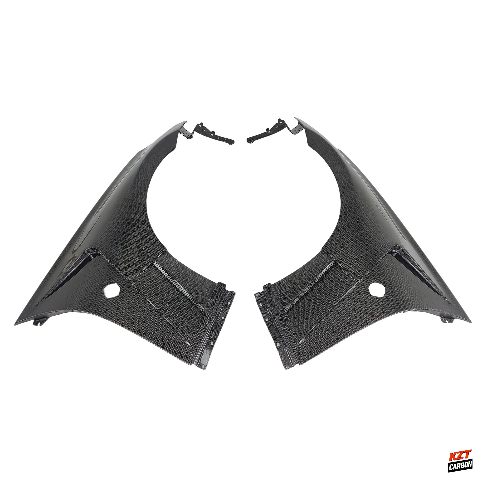 For Nissan 370Z Z34 09-20 EPA Style Honeycomb Carbon Fiber Vented Front Fender