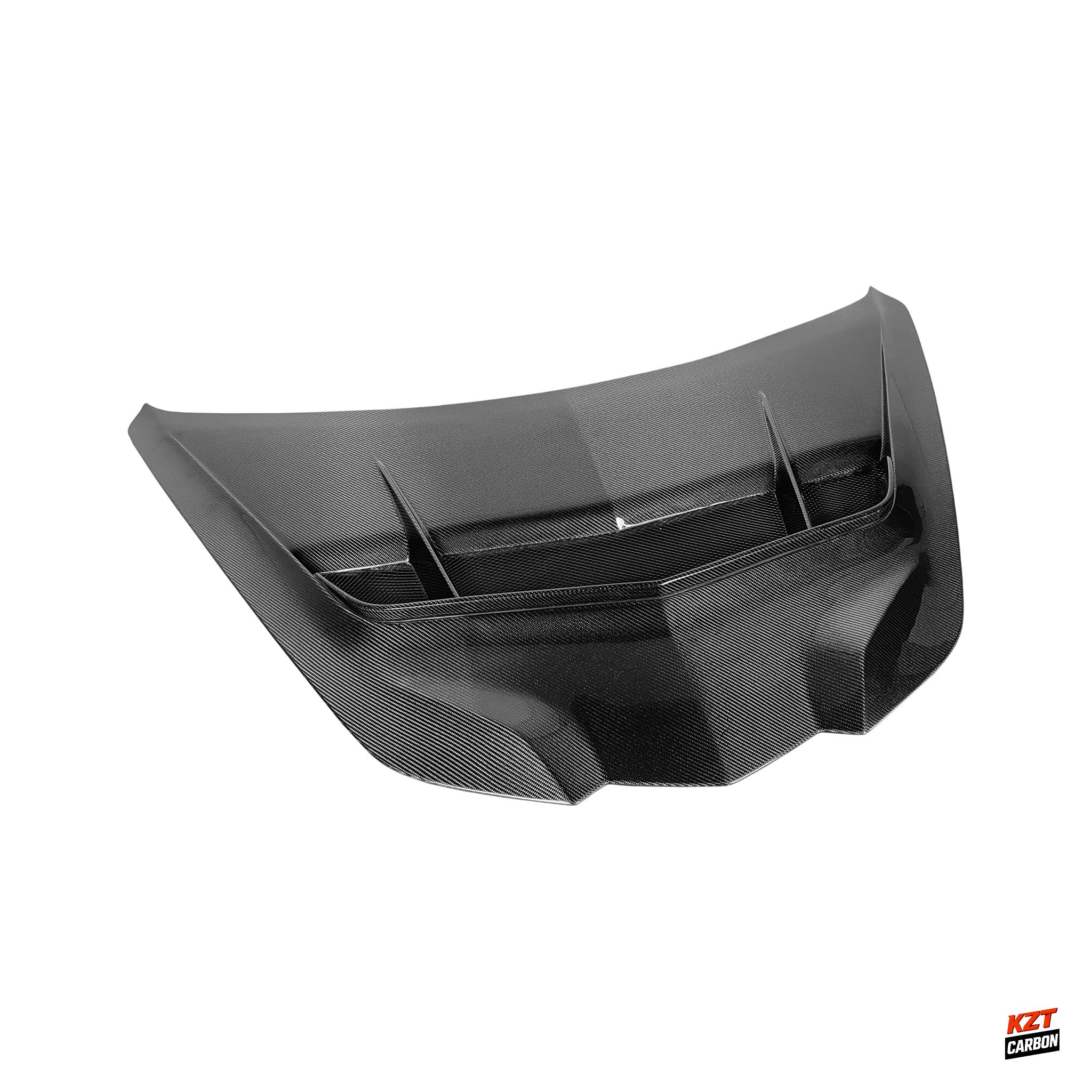 For Chevrolet Corvette C8 20-24 Carbon Fiber ZR2 Style Front Vented Hood Bonnet