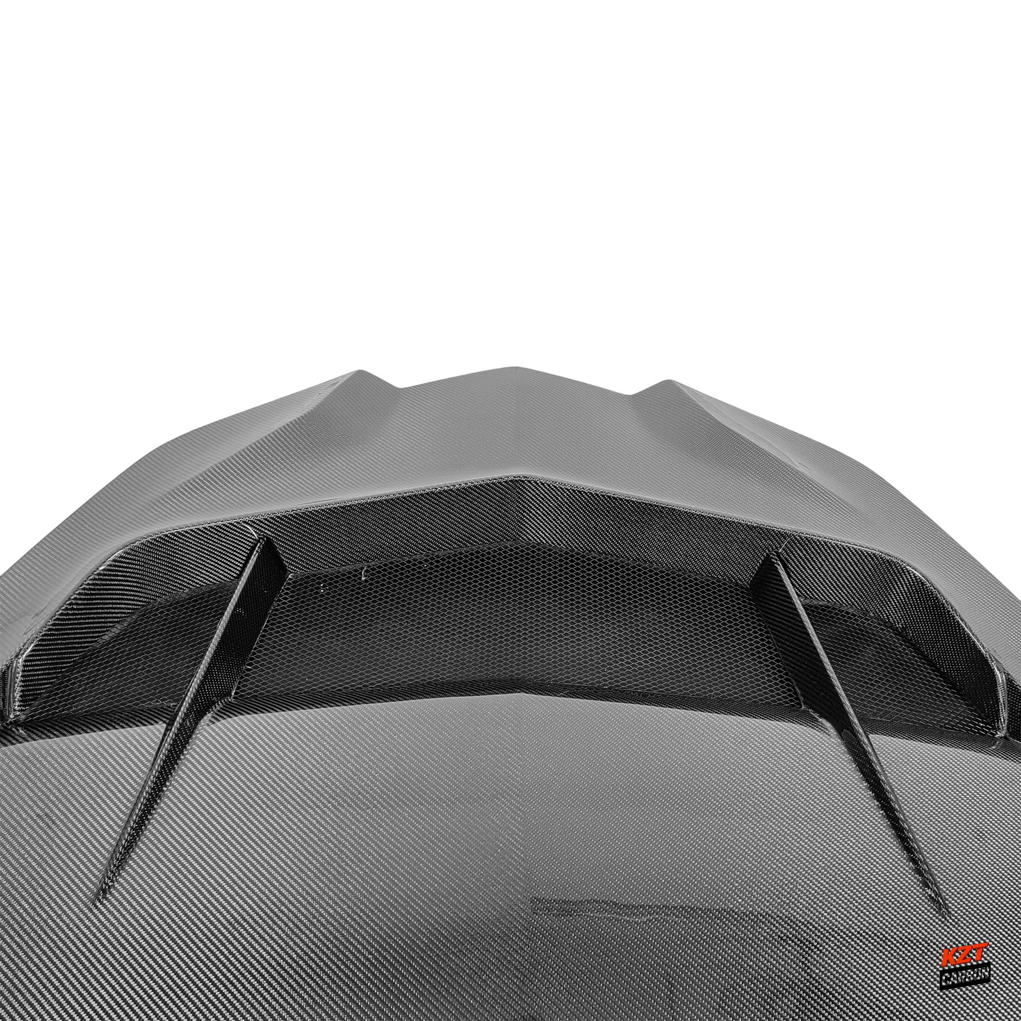 For Chevrolet Corvette C8 20-24 Carbon Fiber ZR2 Style Front Vented Hood Bonnet
