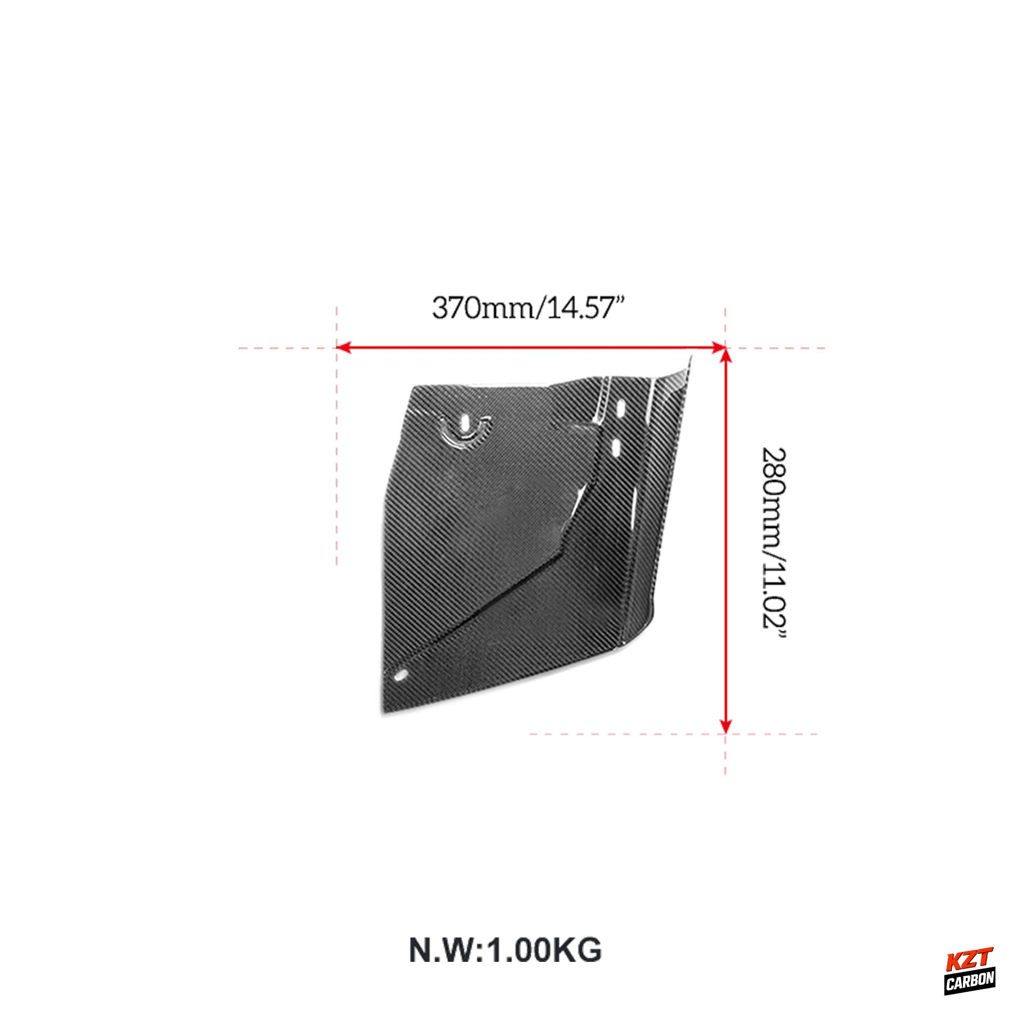 For Toyota 23-25 GR Corolla Double Side Carbon EPA Rear Bumper Side Spat Pair