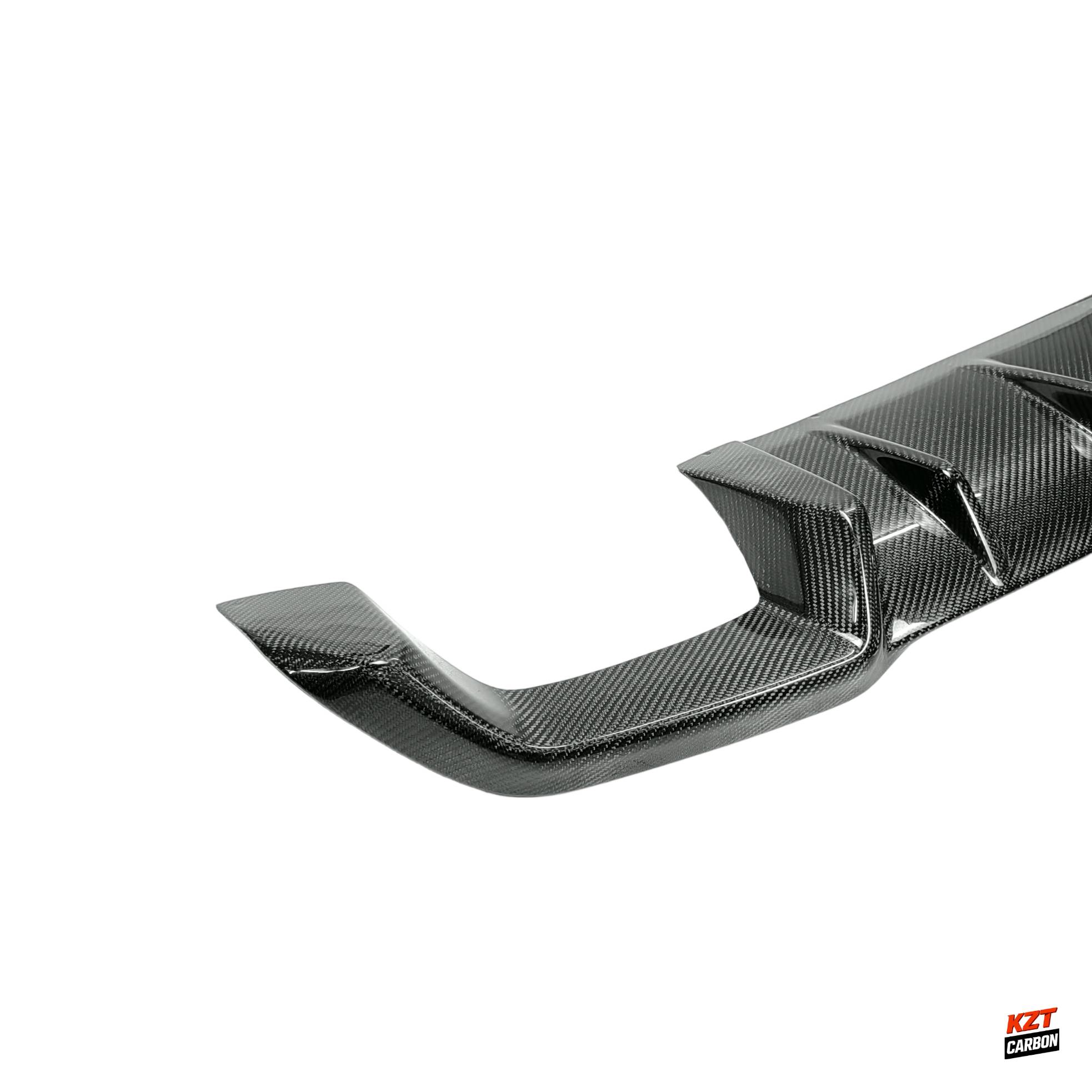 For BMW M2 F87 Coupe 2016-21 Carbon MP Style Rear Bumper Bottom Diffuser Lip