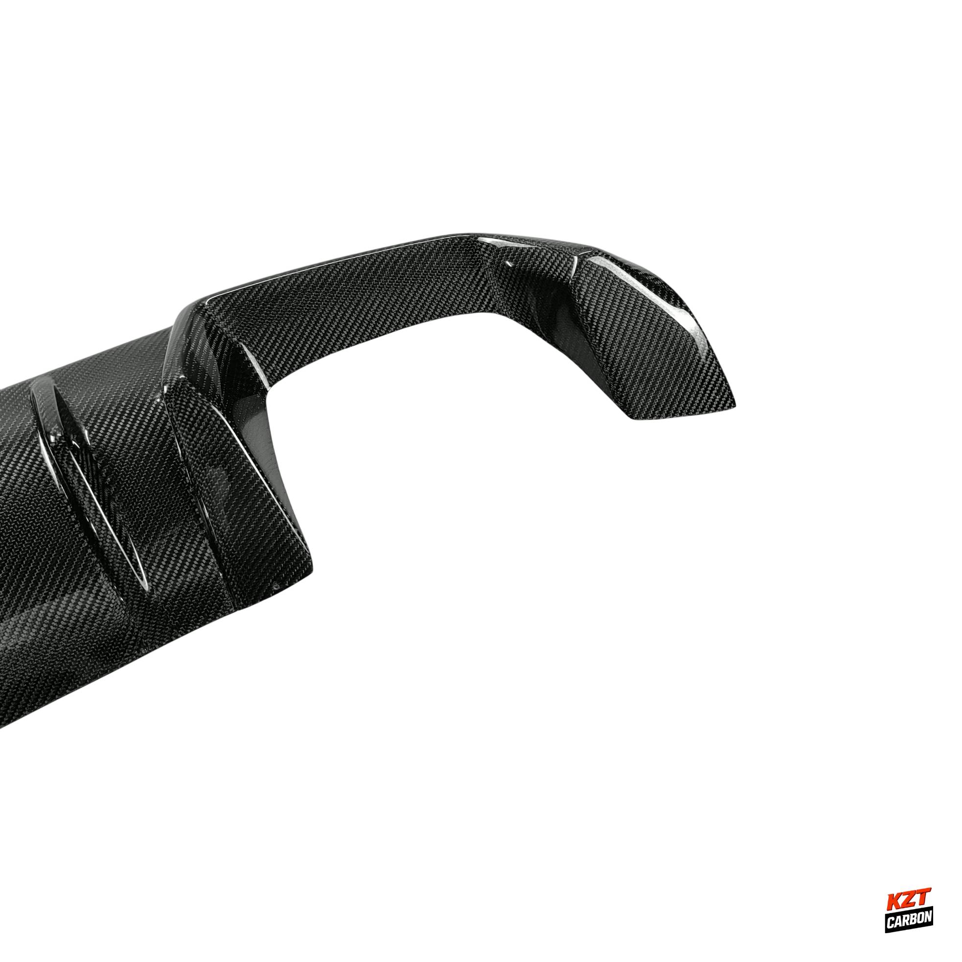For BMW M2 F87 Coupe 2016-21 Carbon MP Style Rear Bumper Bottom Diffuser Lip