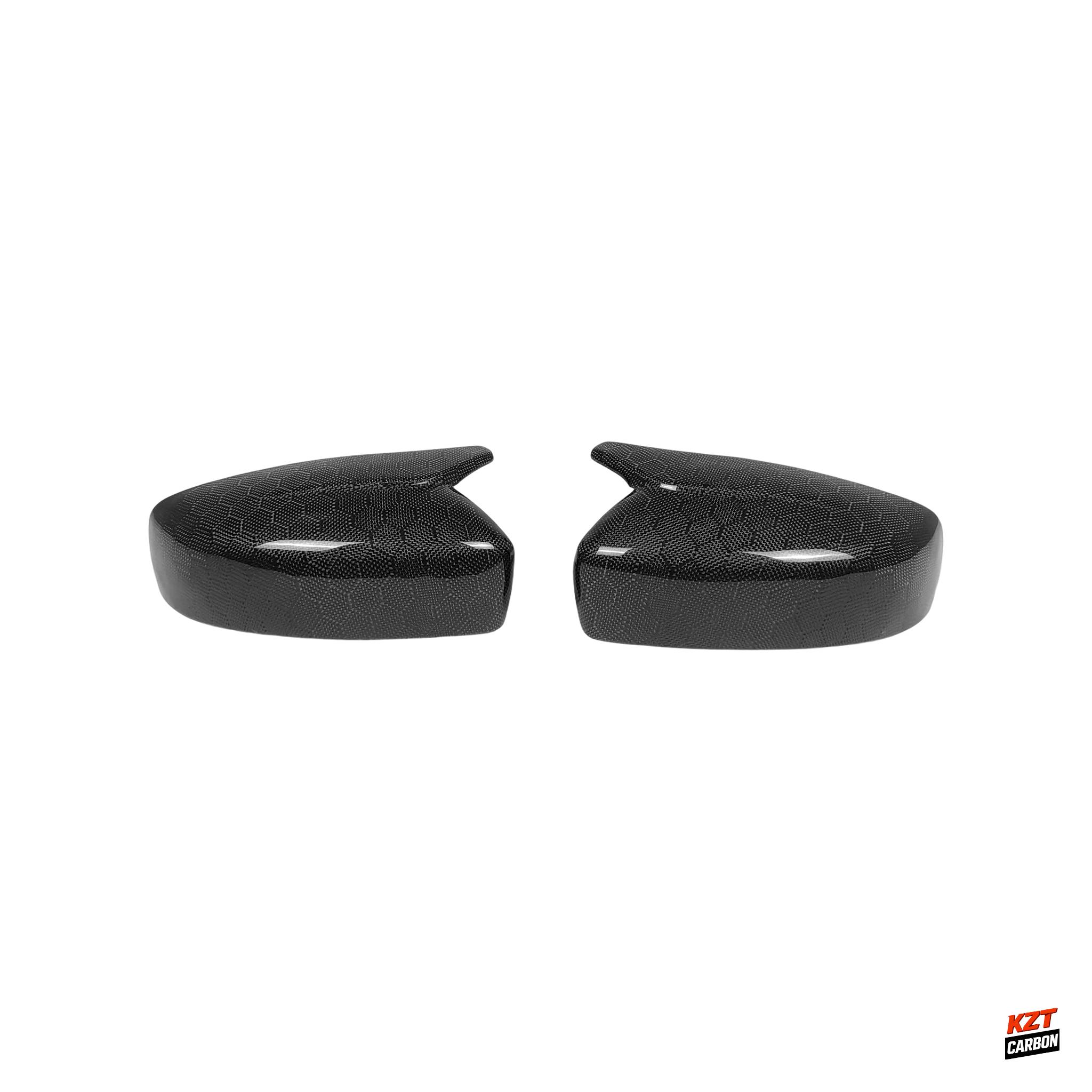 For Infiniti G37 2/4D 07-13 Honeycomb Carbon KZ Style Mirror Covers Replacement