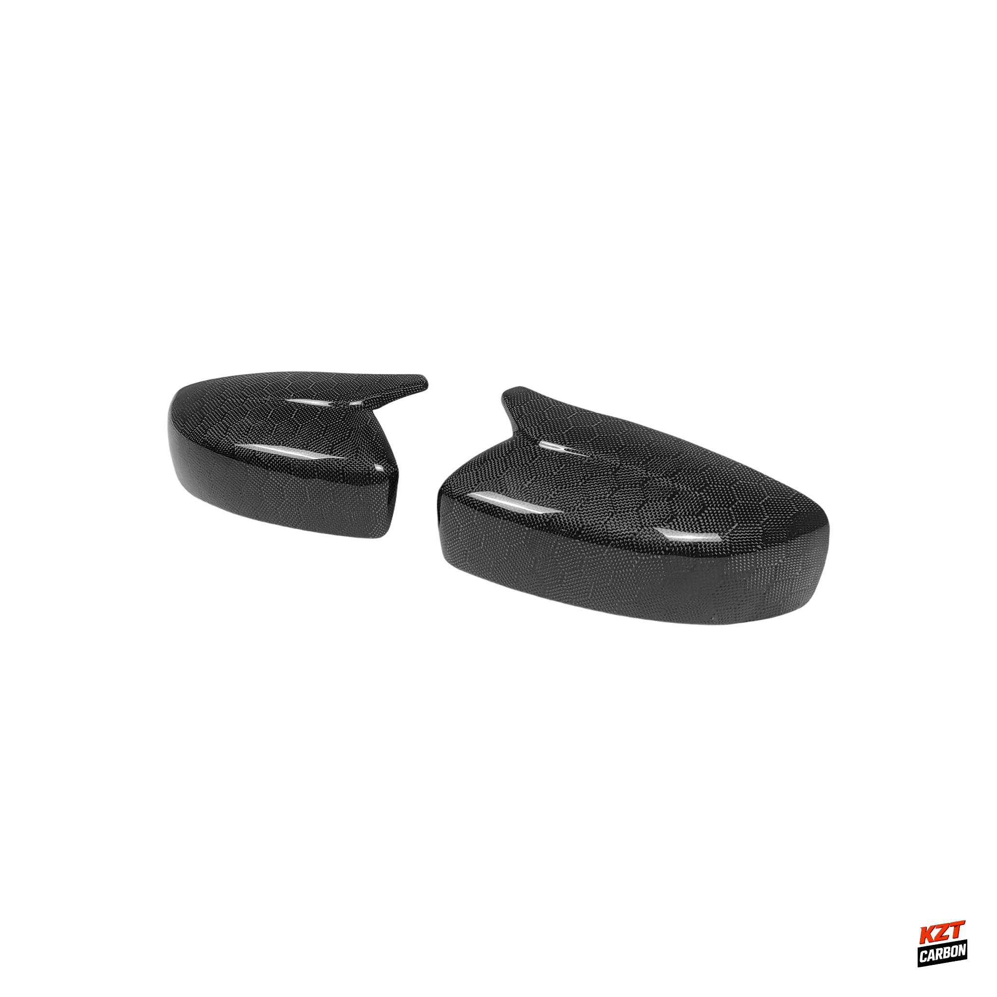 For Infiniti G37 2/4D 07-13 Honeycomb Carbon KZ Style Mirror Covers Replacement