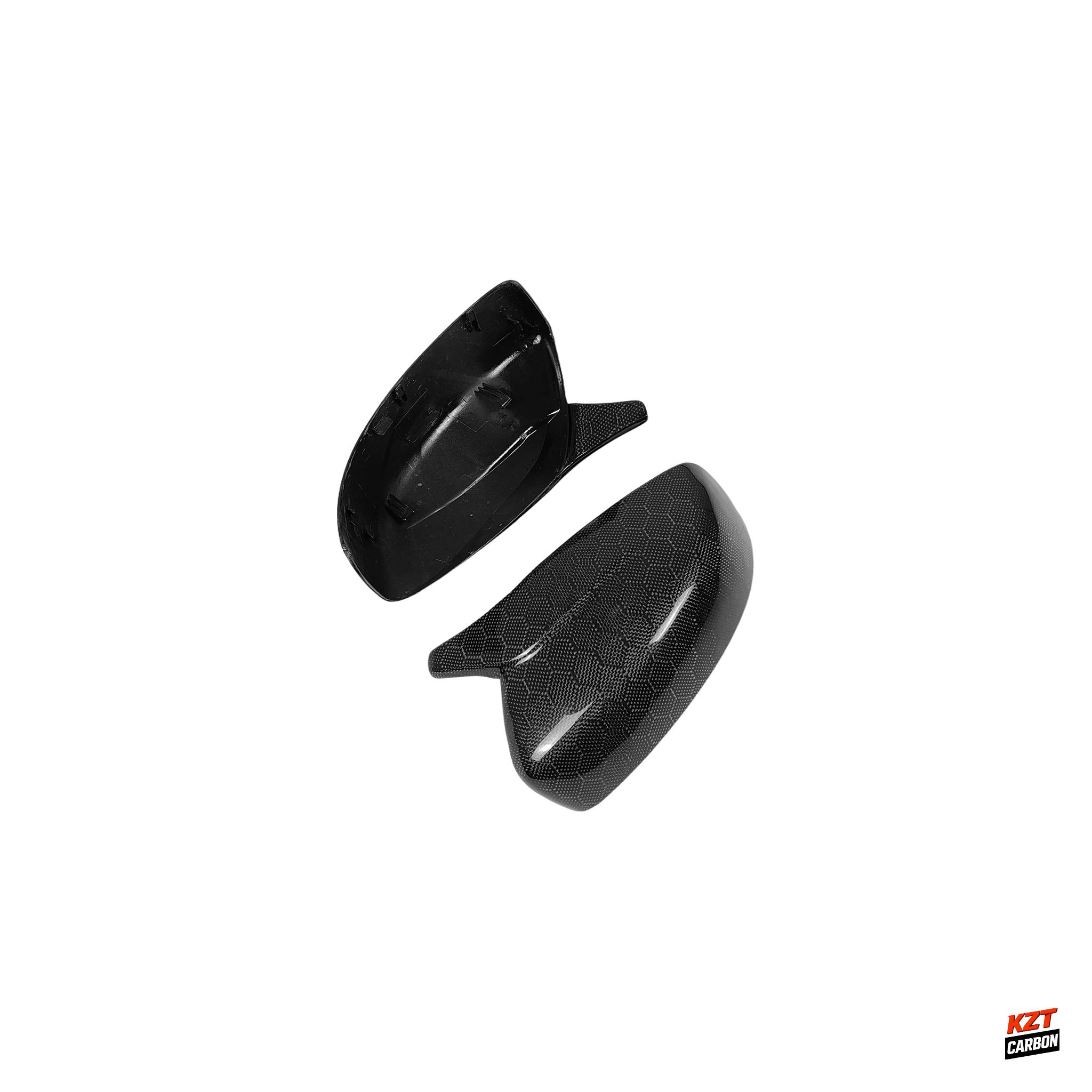 For Infiniti G37 2/4D 07-13 Honeycomb Carbon KZ Style Mirror Covers Replacement