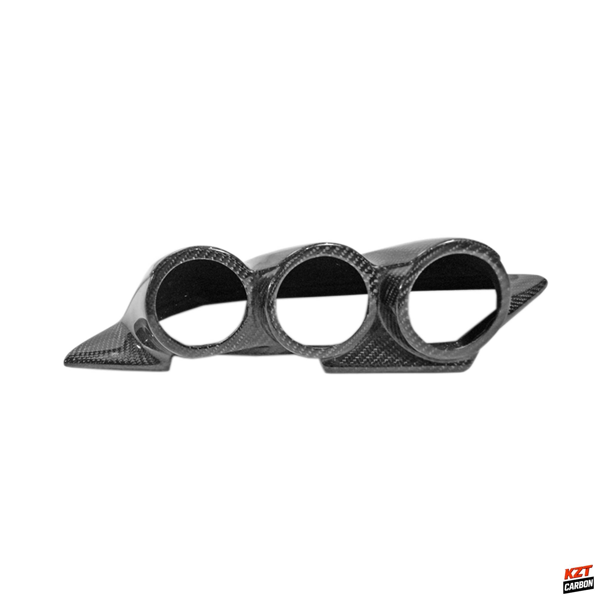 For Honda CRZ ZF1 10-12 (RHD Only) JDM Style Carbon Dash Triple Gauge Pod (60mm)