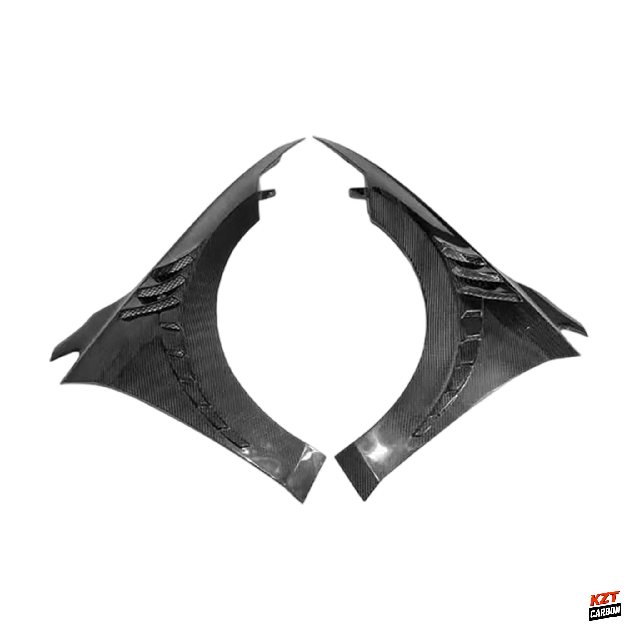 For VW Golf 8 R GTI Hatchback 19-24 Carbon XSJ Style Front Vented Fender Pair